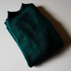 Suzy Shier Green Mock Neck Sweater